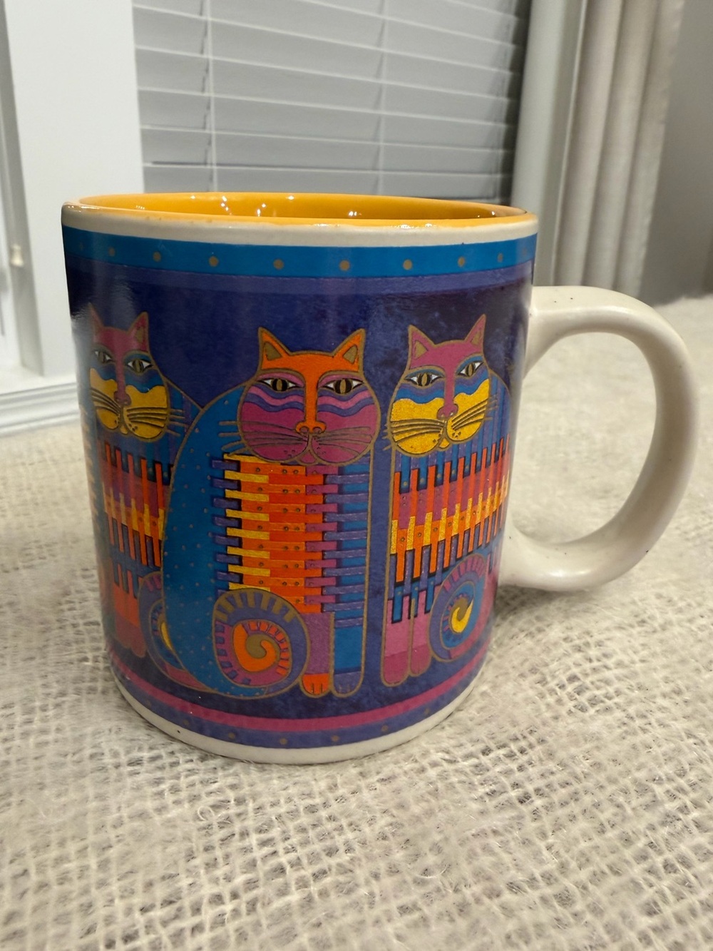 Vintage 2014 Laurel Burch Cats Mug